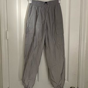 Silver reflective joggers